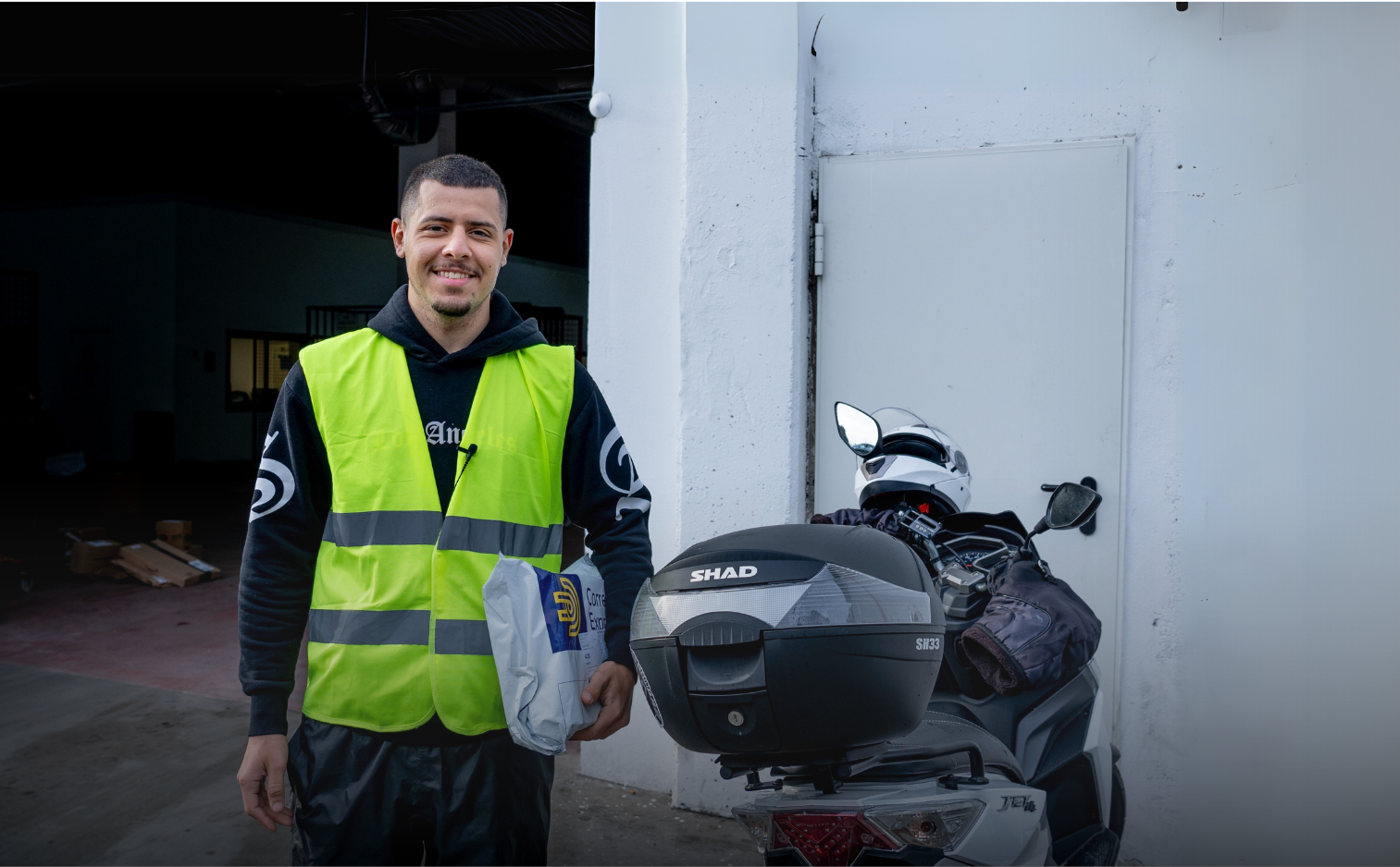 Banner site página parcel courier 1